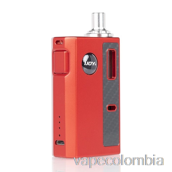 Vape Desechable Ijoy Mercury 12w Aio Pod System Rojo Carbono